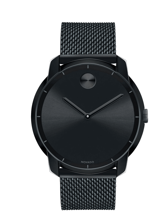 Movado bold black watch discount