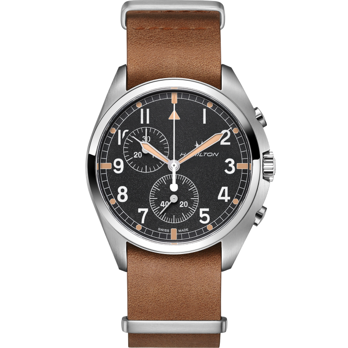 HAMILTON KHAKI AVIATION PILOT PIONEER CHRONO QUARTZ H76522531