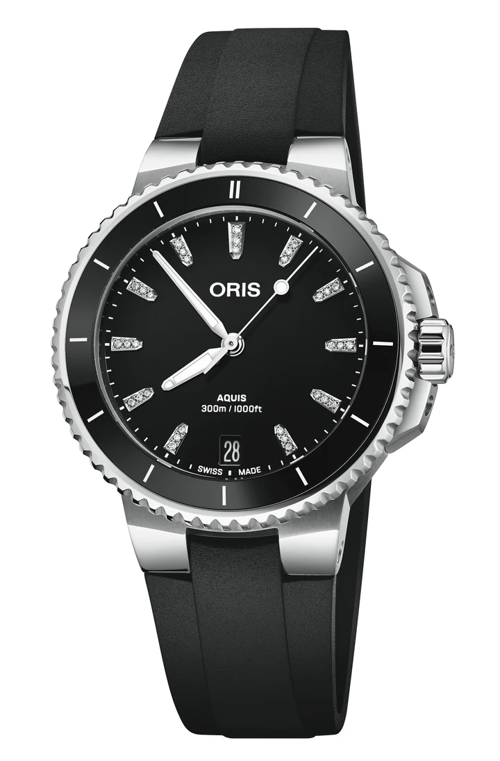 Oris Aquis Date 36.5mm Diamonds 01 733 7792 4194-07 4 19 64FC
