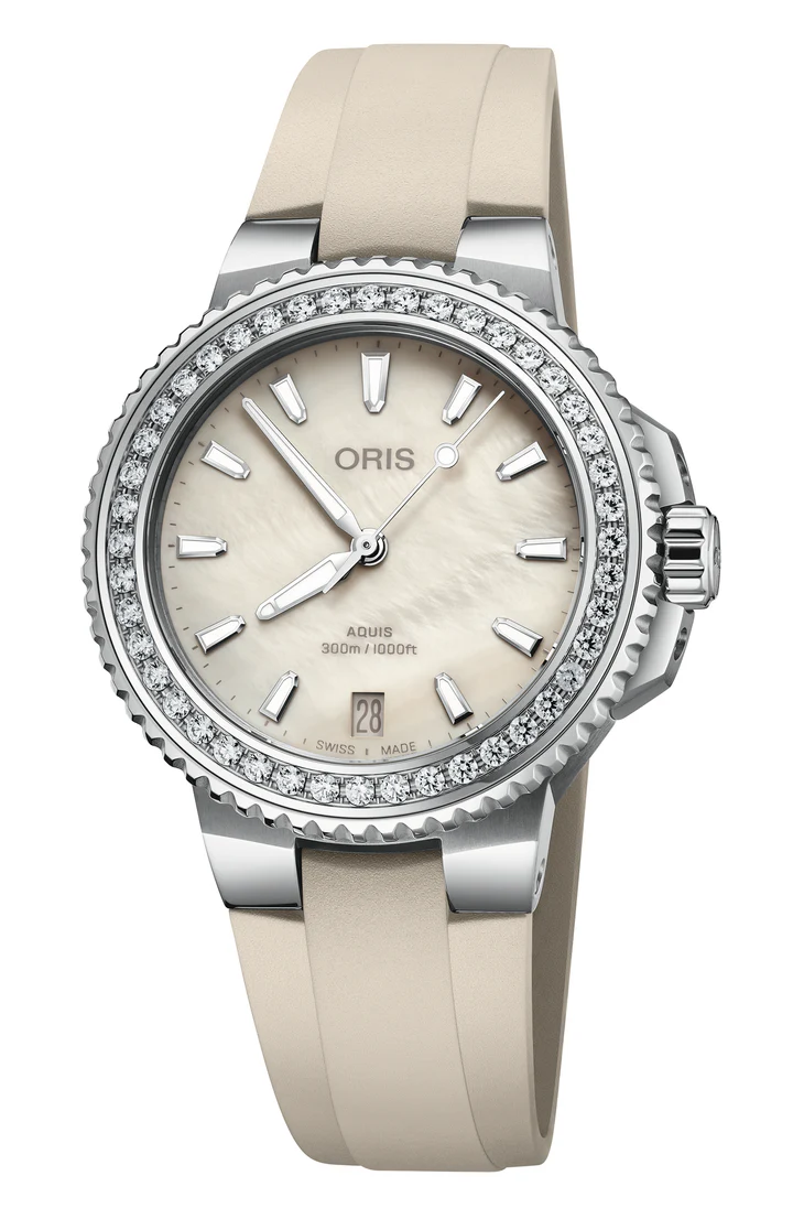 Oris Aquis Date 36.5mm Diamonds 01 733 7792 4956-07 4 19 61FC