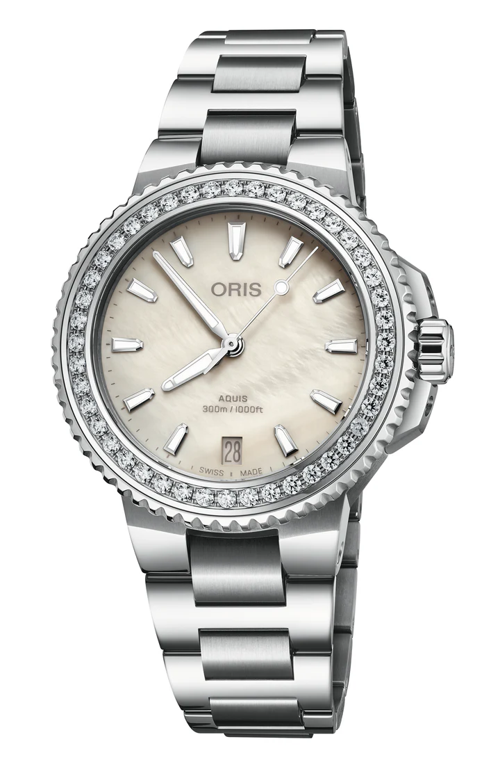 Oris Aquis Date 36.5mm Diamonds 01 733 7792 4956-07 8 19 05P