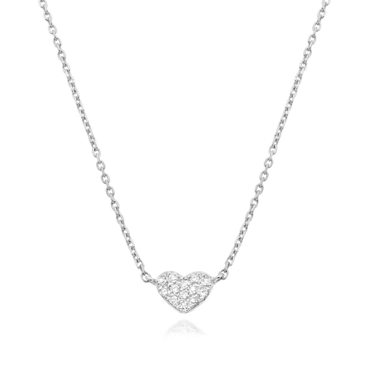 Small diamond heart necklace - Miss Mimi