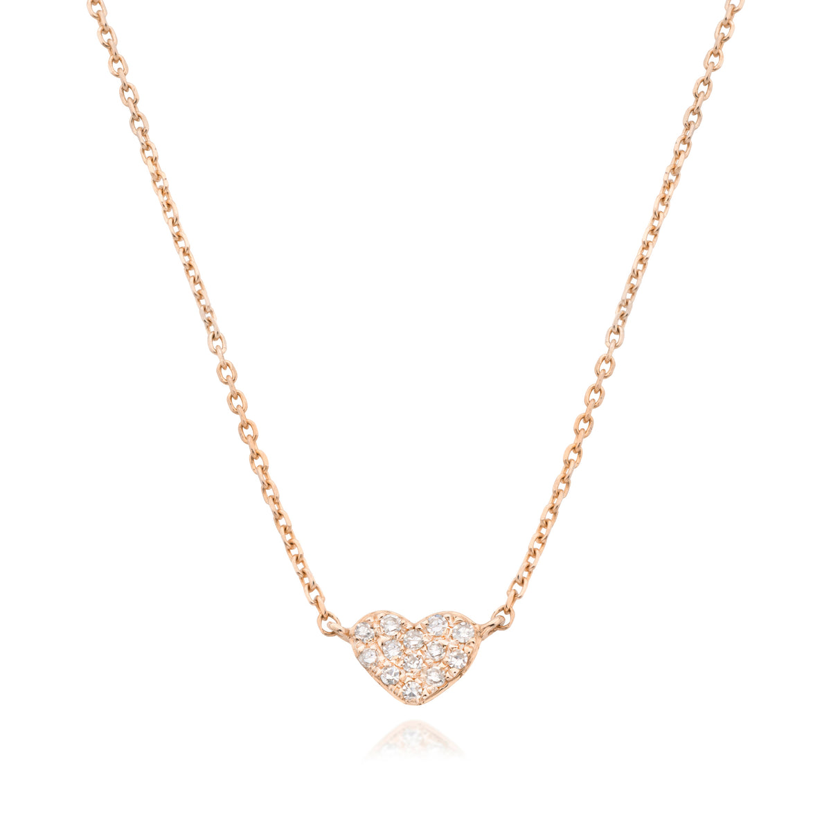 Small diamond heart necklace - Miss Mimi