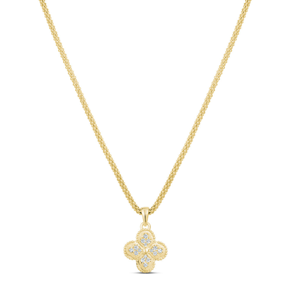 Heritage Clover Necklace in Yellow