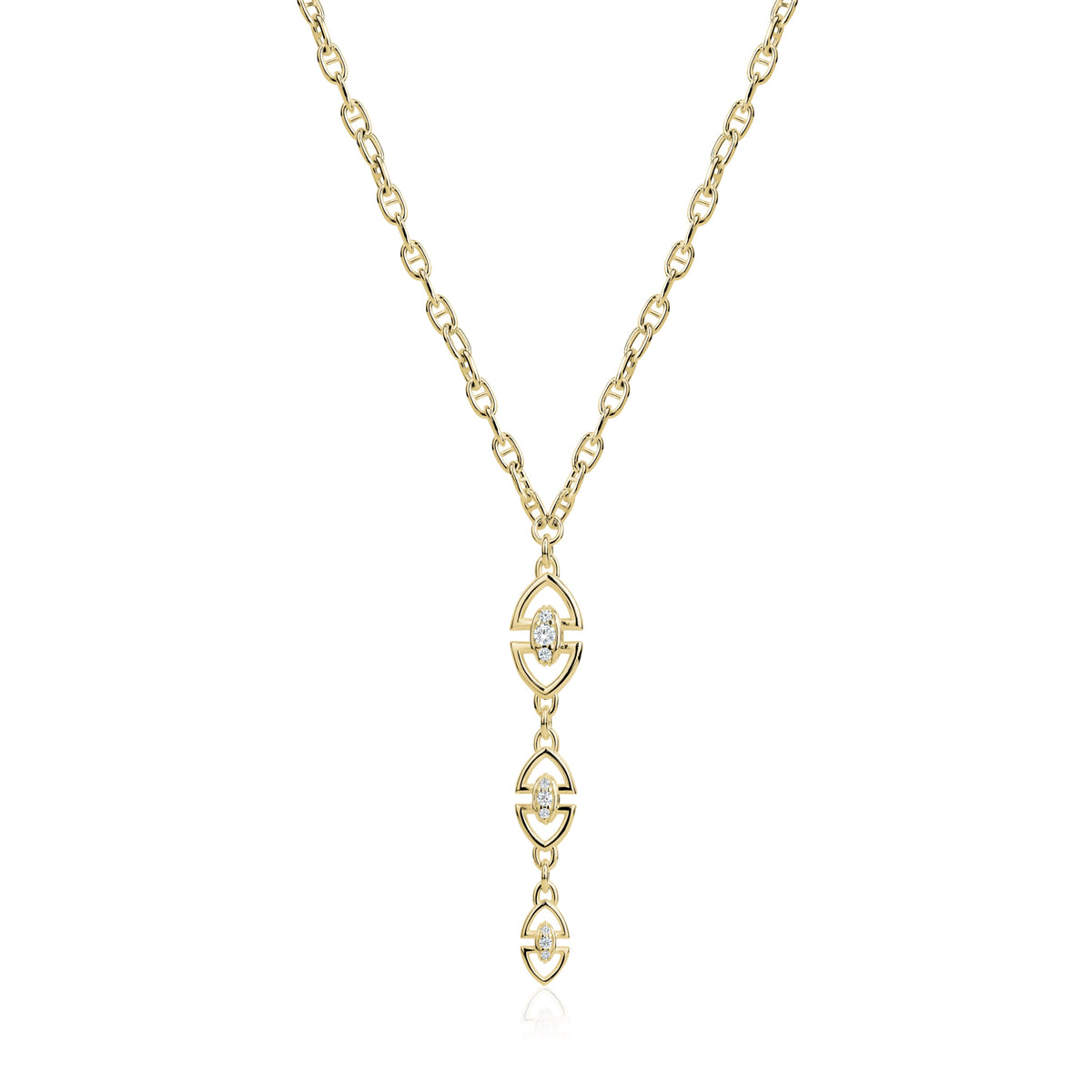 Heritage Lariat Necklace in Yellow