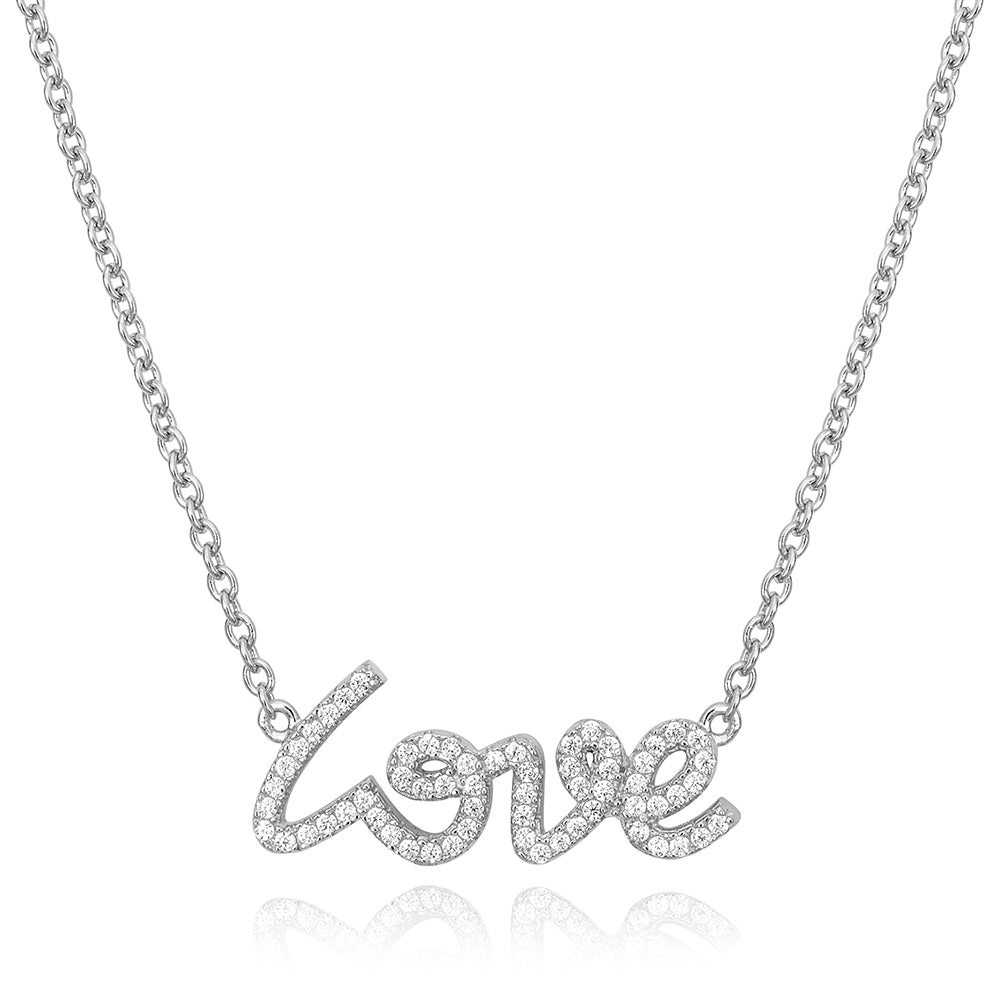 Love Necklace in White