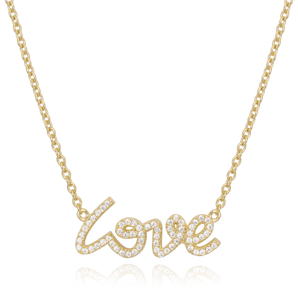 Love Necklace in Yellow