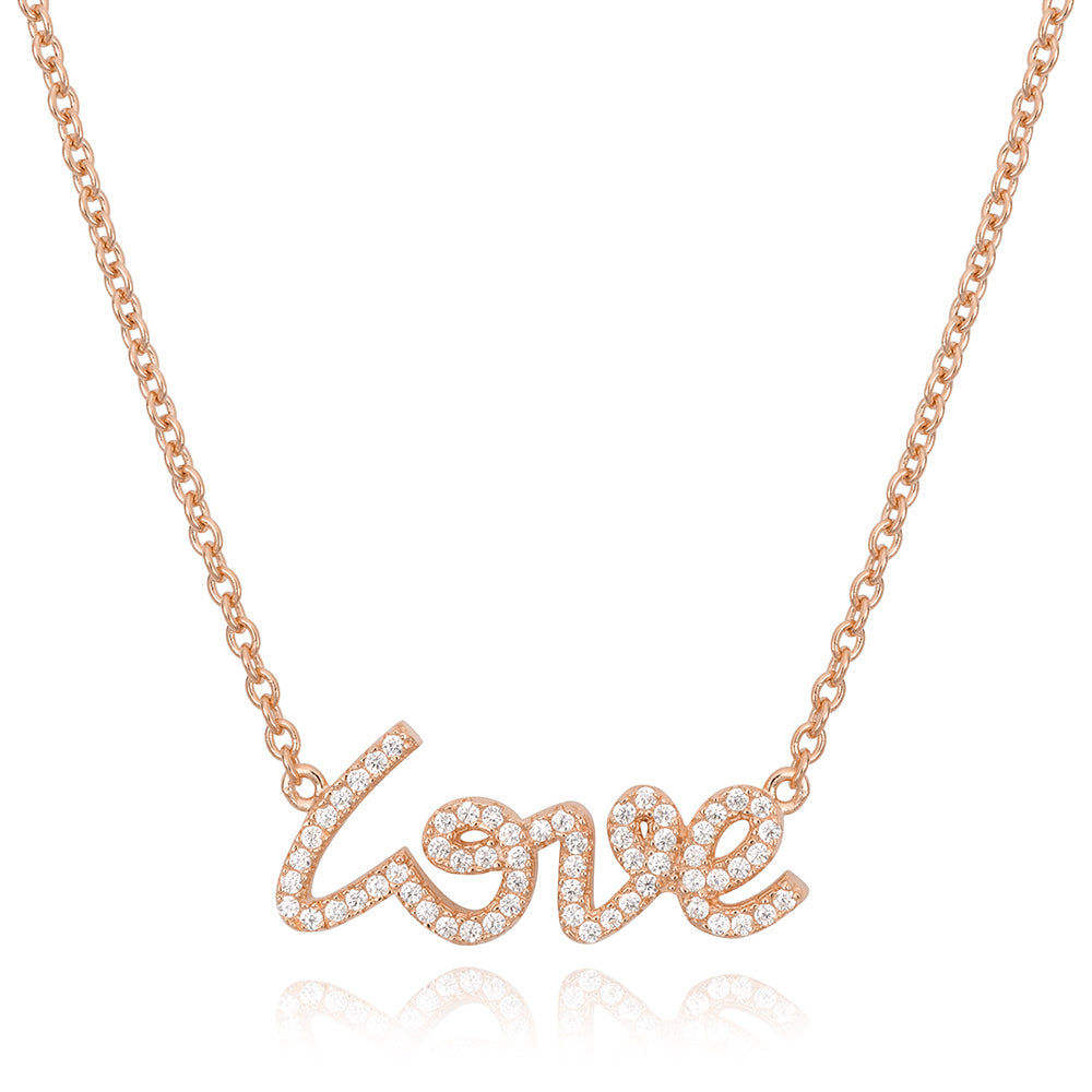 Love Necklace in Rose