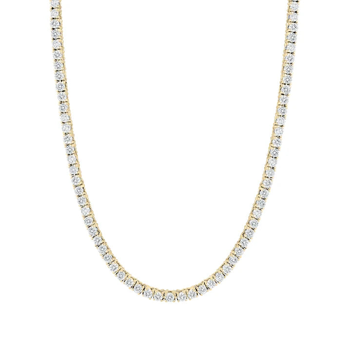 Miss Mimi 3 mm Tennis Necklace in Yellow