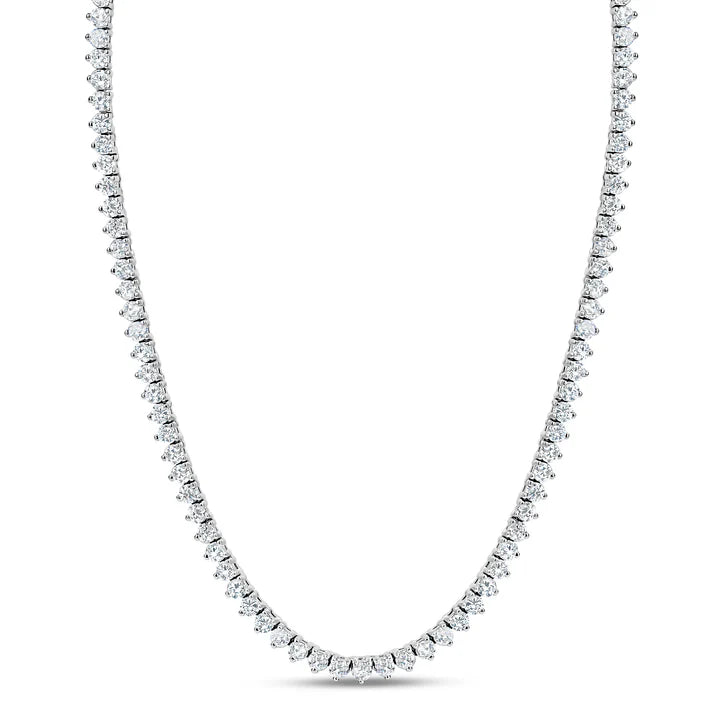 3 Prongs 2.5mm Tennis in White 16"