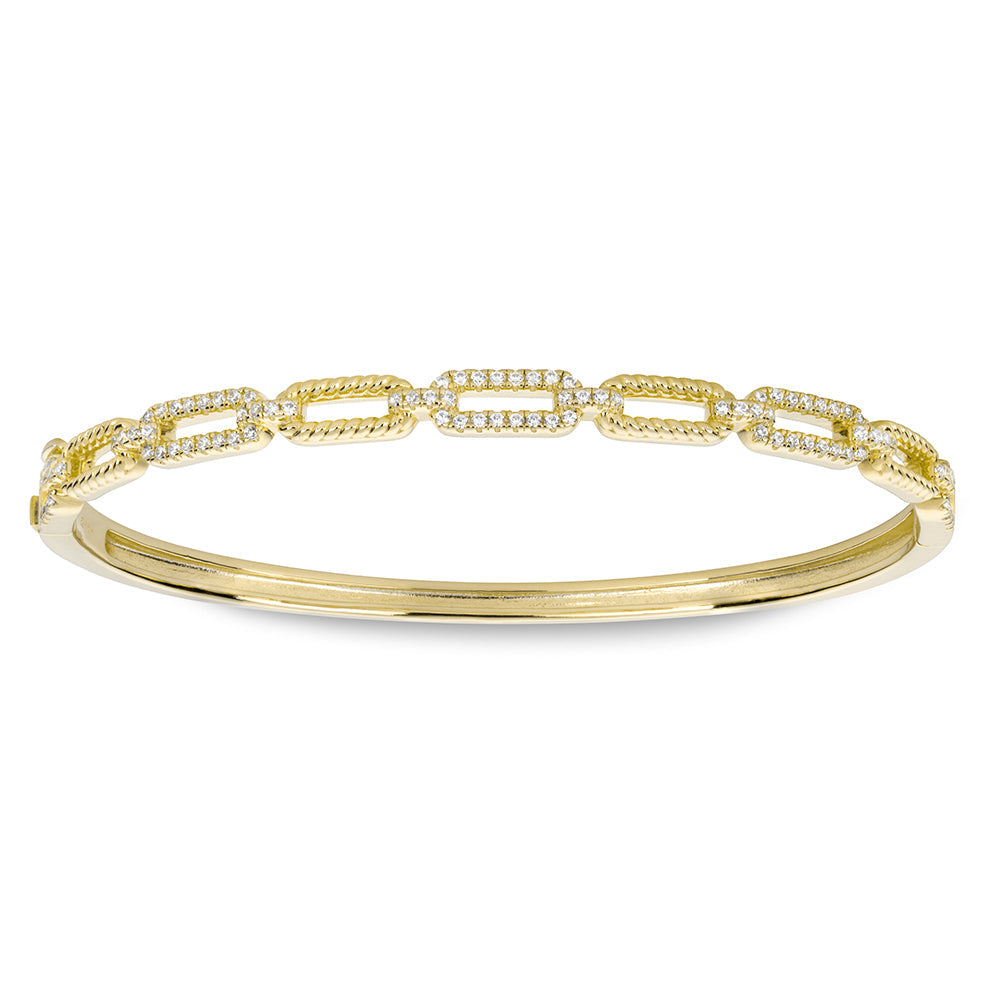 Radiant Rope Link Bangle in Yellow