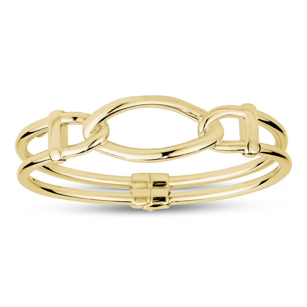 Oval Link Bangle in Yellow
