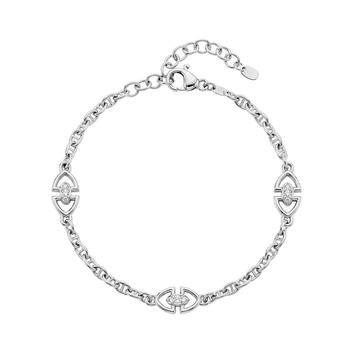 Heritage Station Bracelet in White