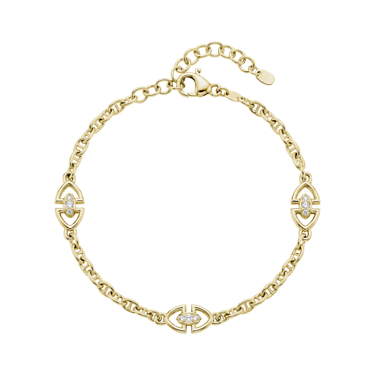 Heritage Station Bracelet in Yellow