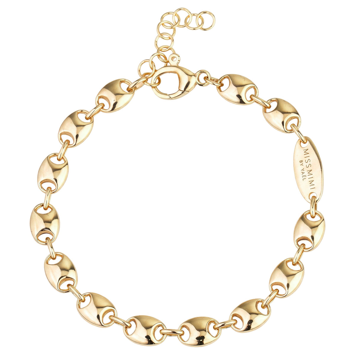 Miss Mimi Coffee Bean Bracelet in Yellow