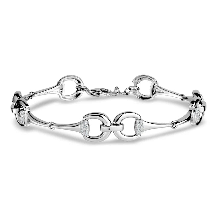 Miss Mimi Equestrian Bracelet in White