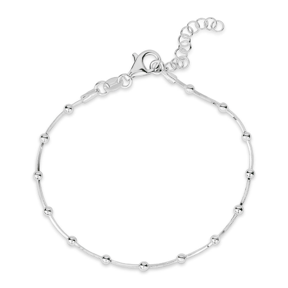 Bead Bracelet in White