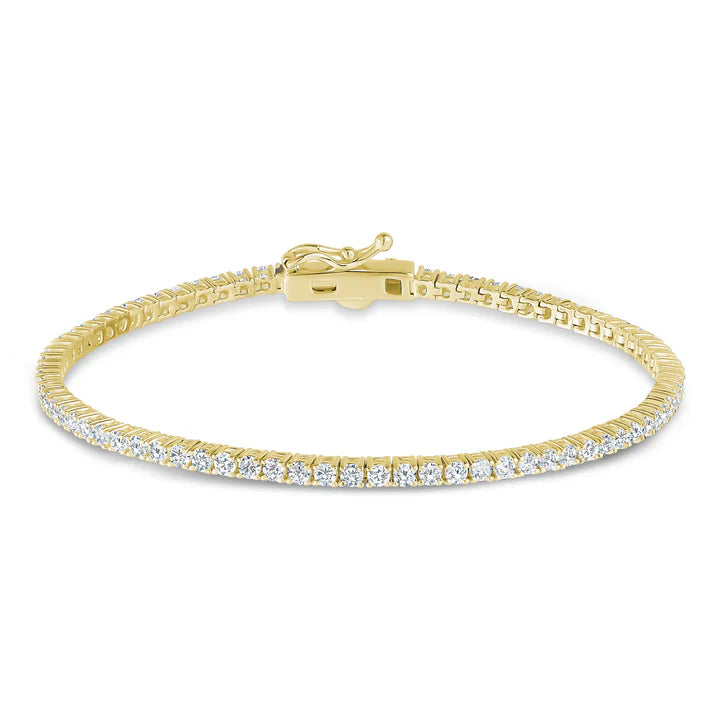Miss Mimi 2 mm Tennis Bracelet in Yellow