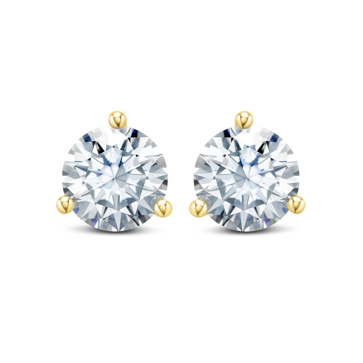 2CT Martini Studs in Yellow