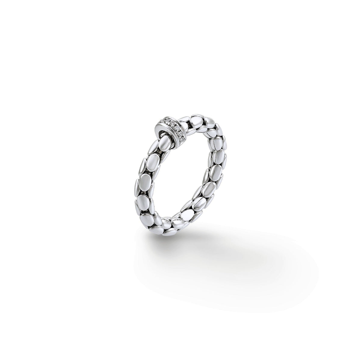 Chimento Stretch Gold flexible ring with diamonds 1A00954B15