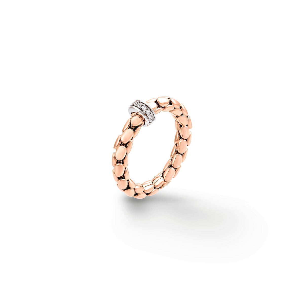Chimento Stretch Gold flexible ring with diamonds 1A00954B1T