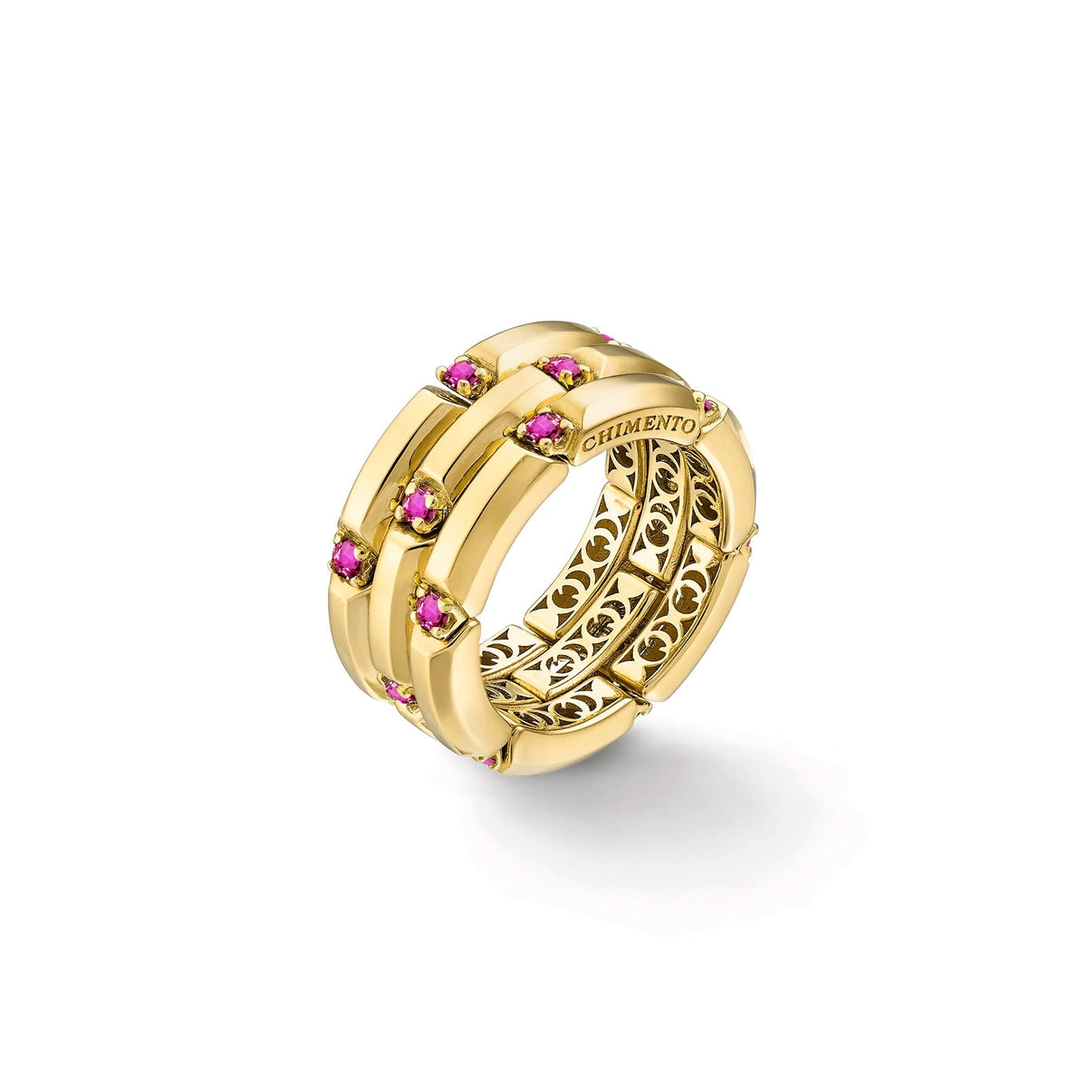 Chimento Chocolat Gold ring with diamonds 1A09621SR1