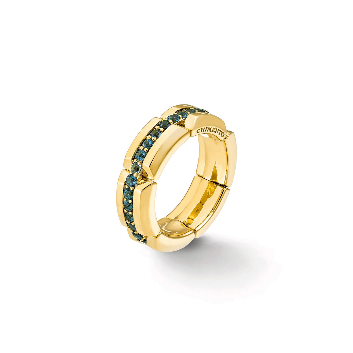 Chimento Chocolat Gold ring with colored gemstones 1A09627VL1