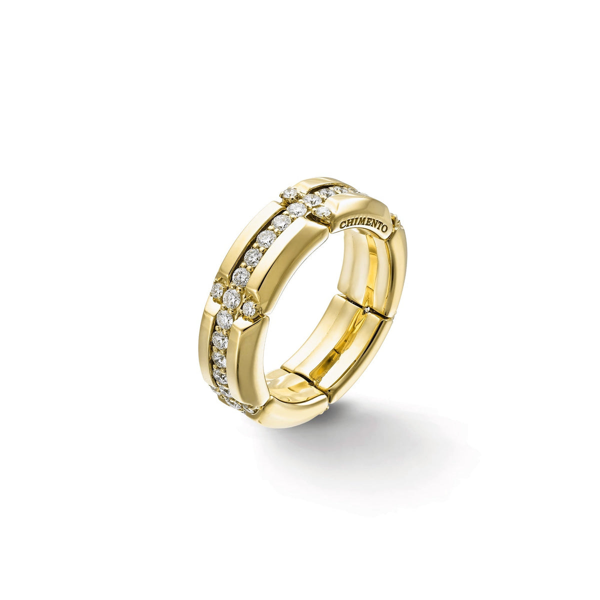 Chimento Chocolat Gold ring with diamonds and colored gemstones 1A09628BB1