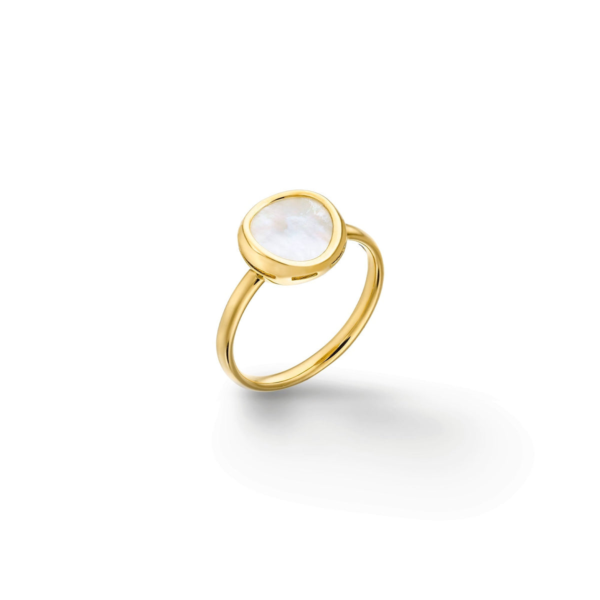 Chimento Armillas Glow Gold ring with mother of pearl 1A10301MW1