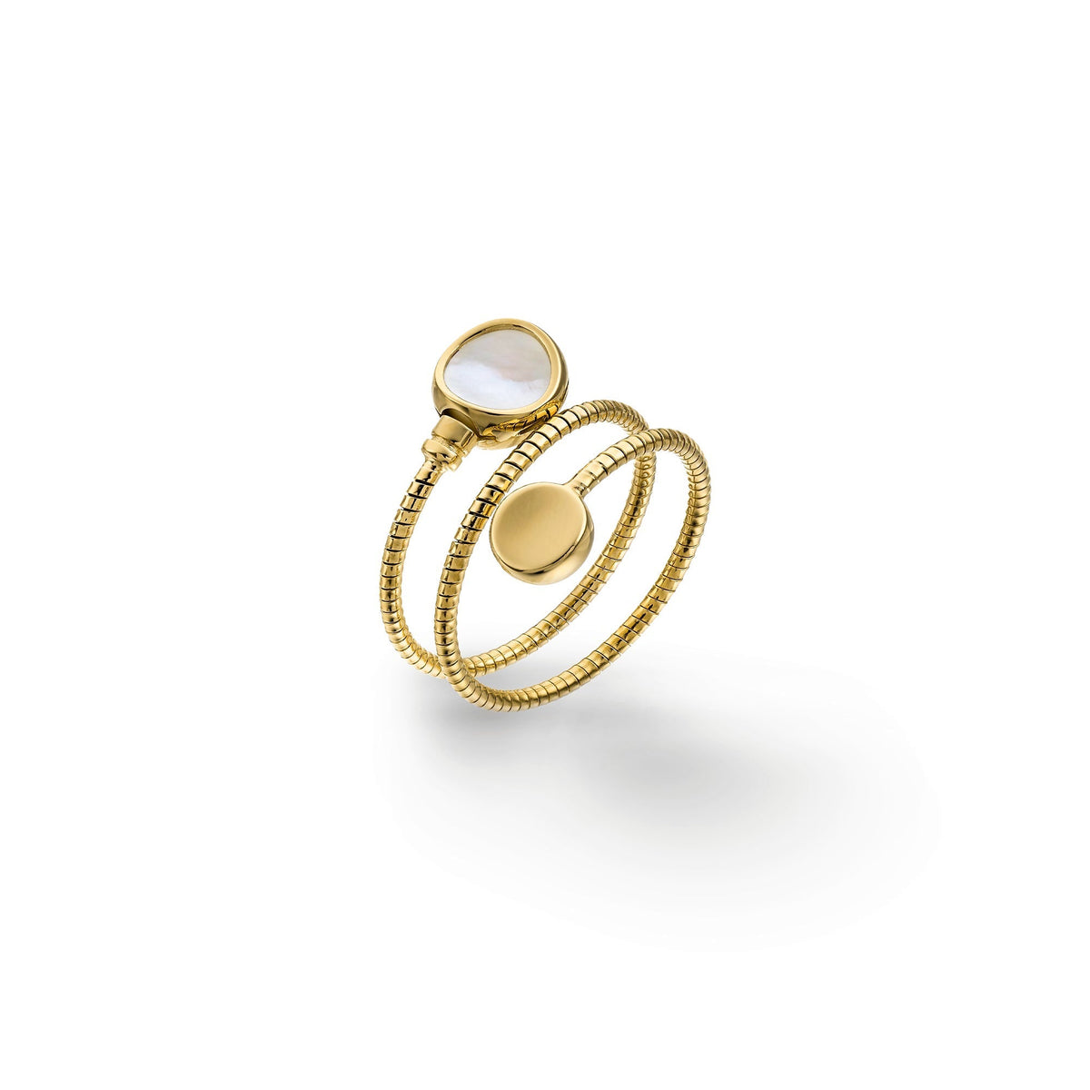 Chimento Armillas Glow Gold ring with mother of pearl 1A10310MW1