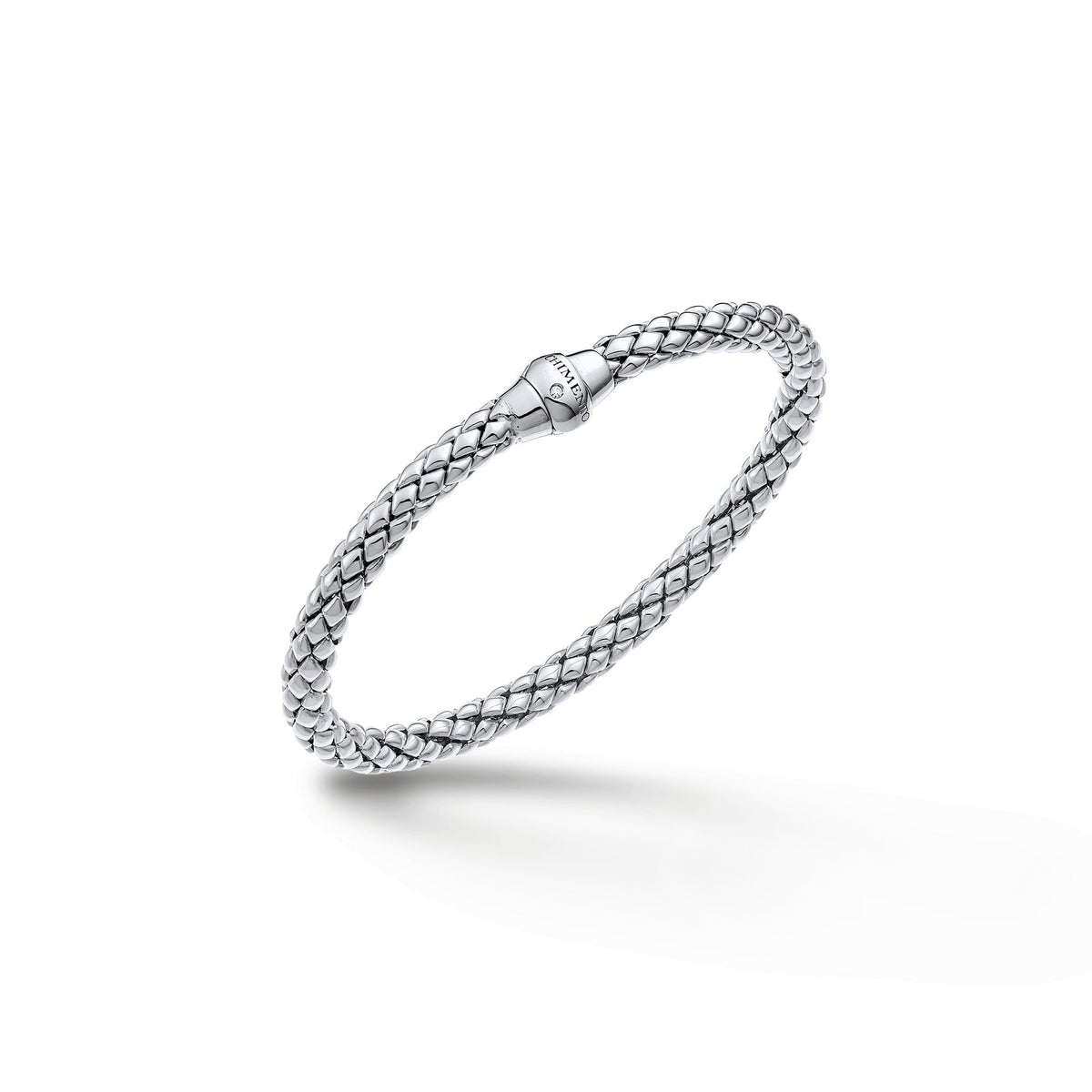 Chimento Stretch Gold flexible bracelet with diamonds 1B00856ZB5