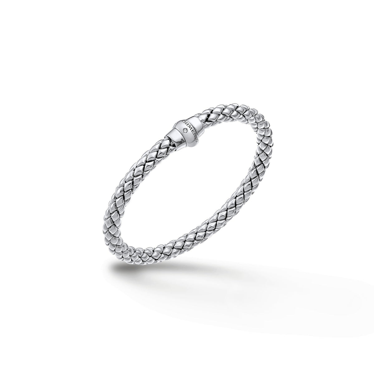 Chimento Stretch Gold flexible bracelet with diamonds 1B00884ZB5