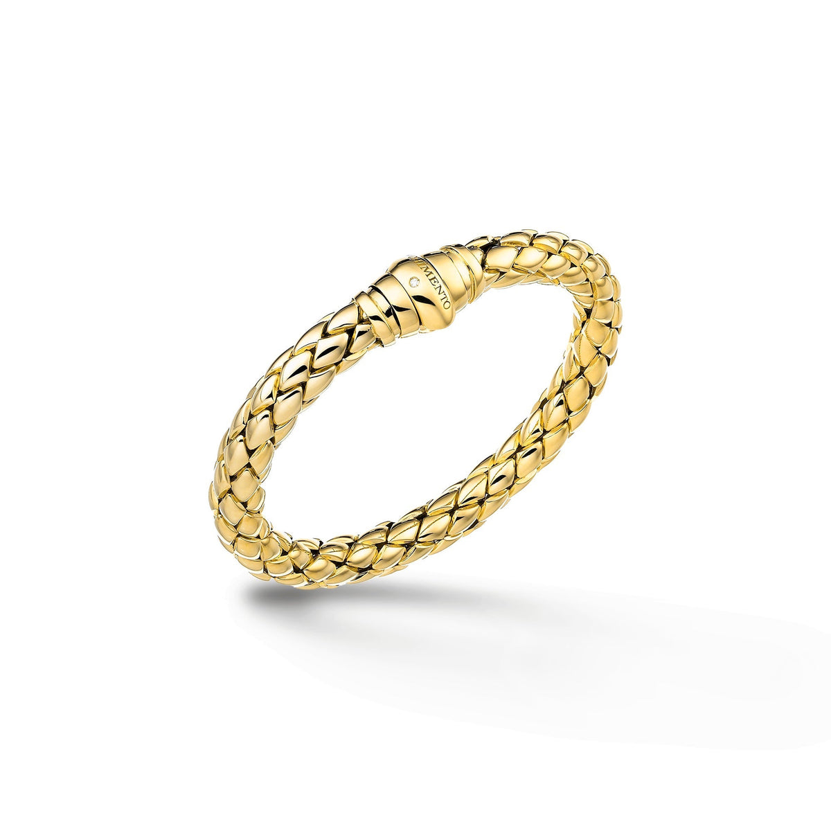 Chimento Stretch Gold flexible bracelet with diamonds 1B00885ZB1