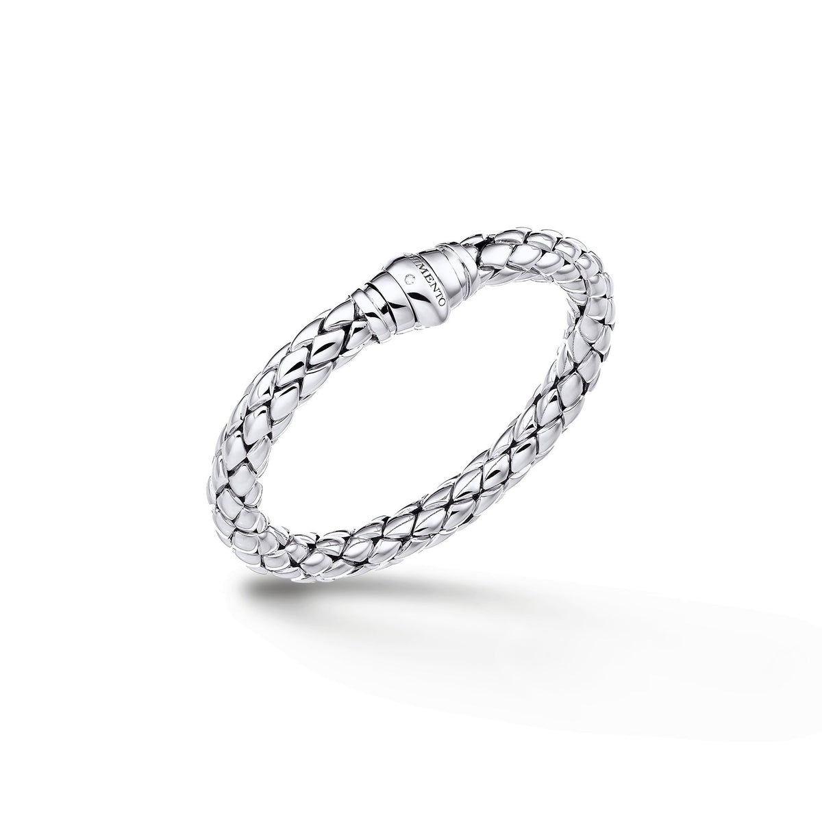 Chimento Stretch Gold flexible bracelet with diamonds 1B00885ZB5