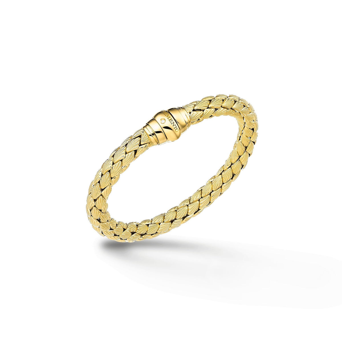 Chimento Stretch Gold flexible bracelet with diamonds 1B00886ZB1