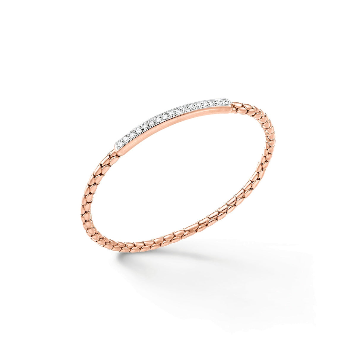 Chimento Stretch Gold flexible bracelet with diamonds 1B00901BB6