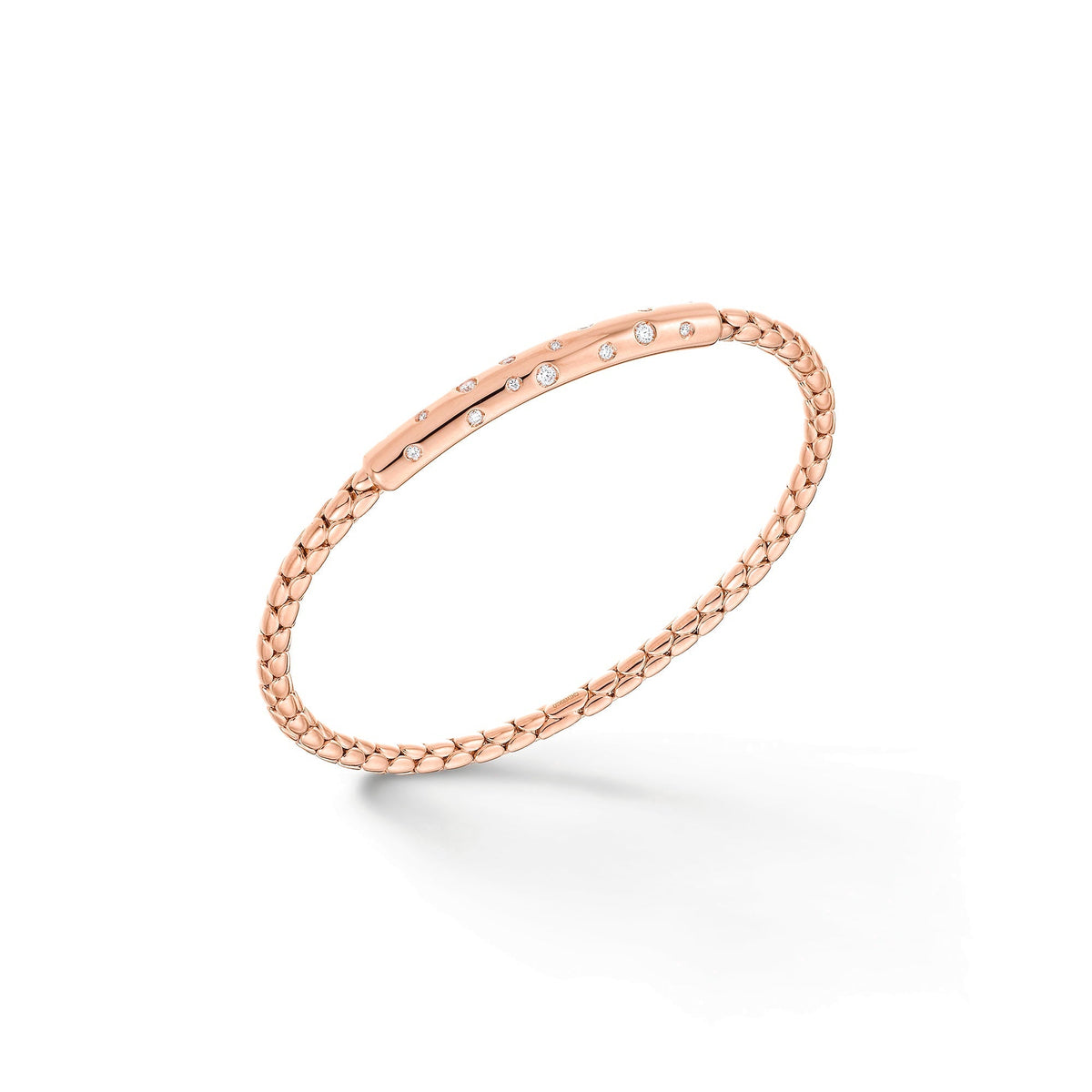 Chimento Stretch Gold flexible bracelet with diamonds 1B00902B16