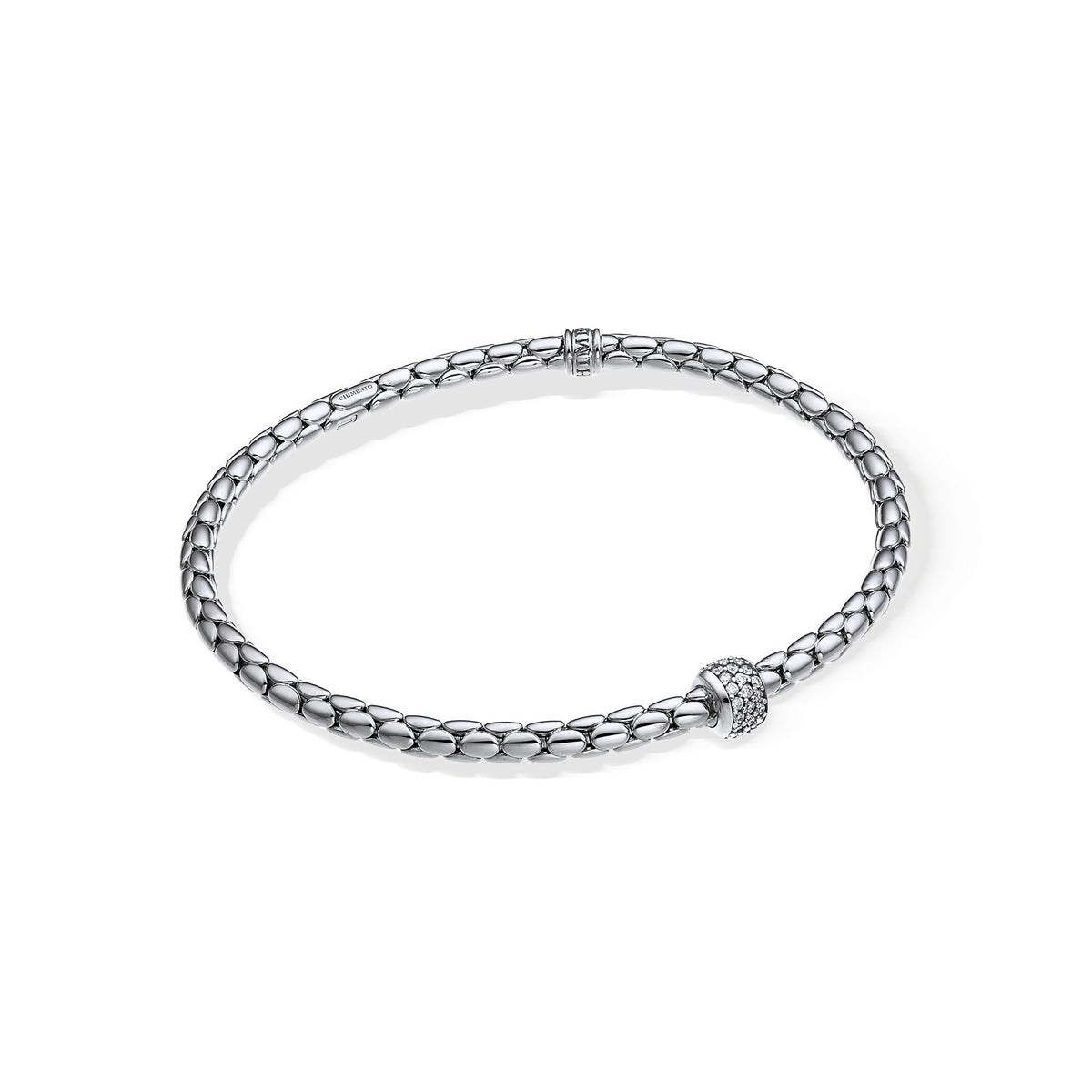 Chimento Stretch Gold flexible bracelet with diamonds 1B00915BB5