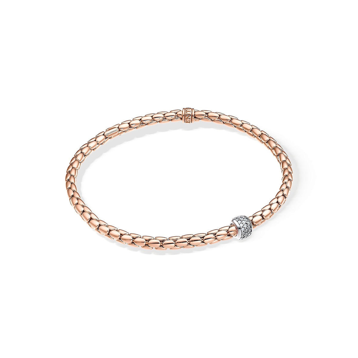 Chimento Stretch Gold flexible bracelet with diamonds 1B00915BBT