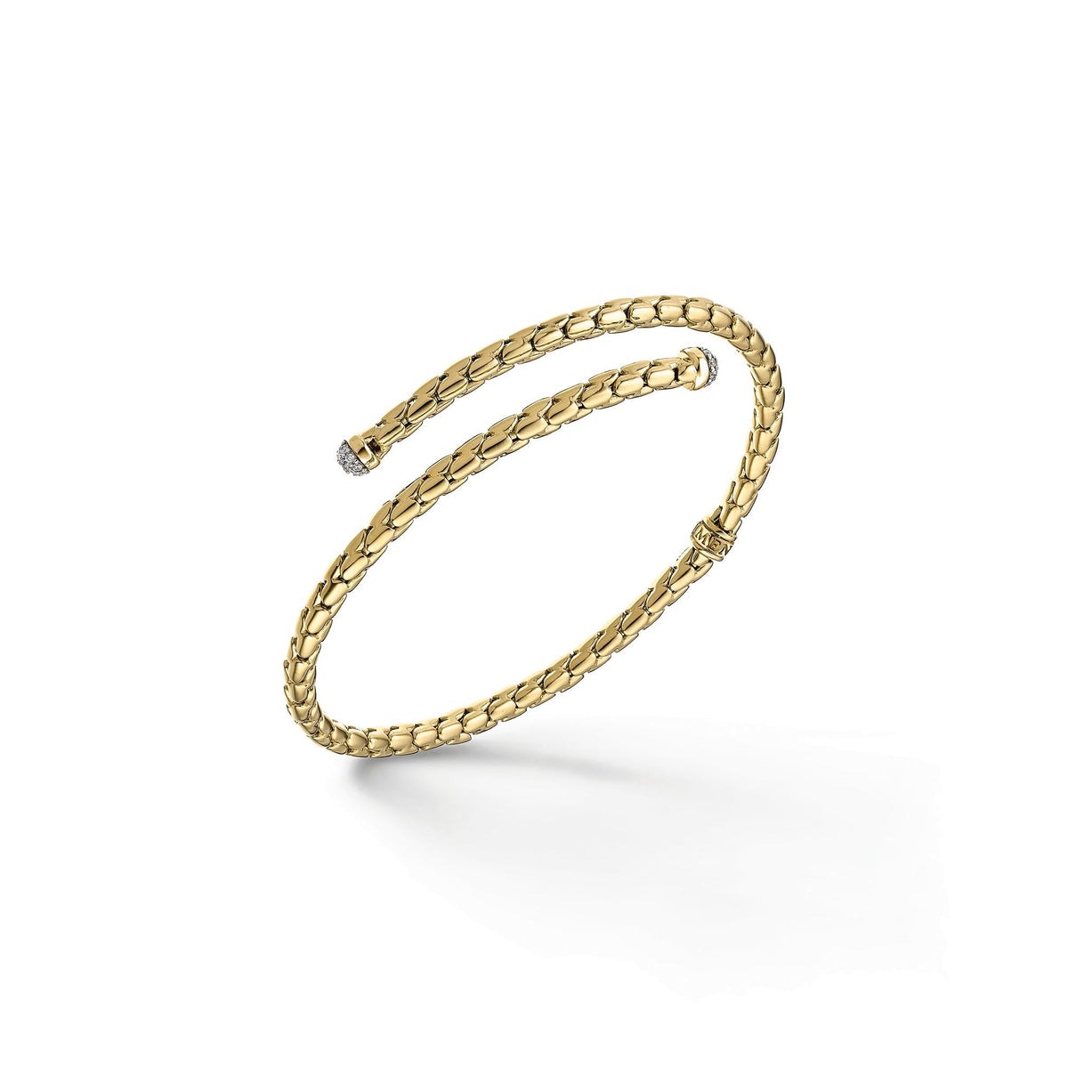 Chimento Stretch Gold flexible bracelet with diamonds 1B00916BB1
