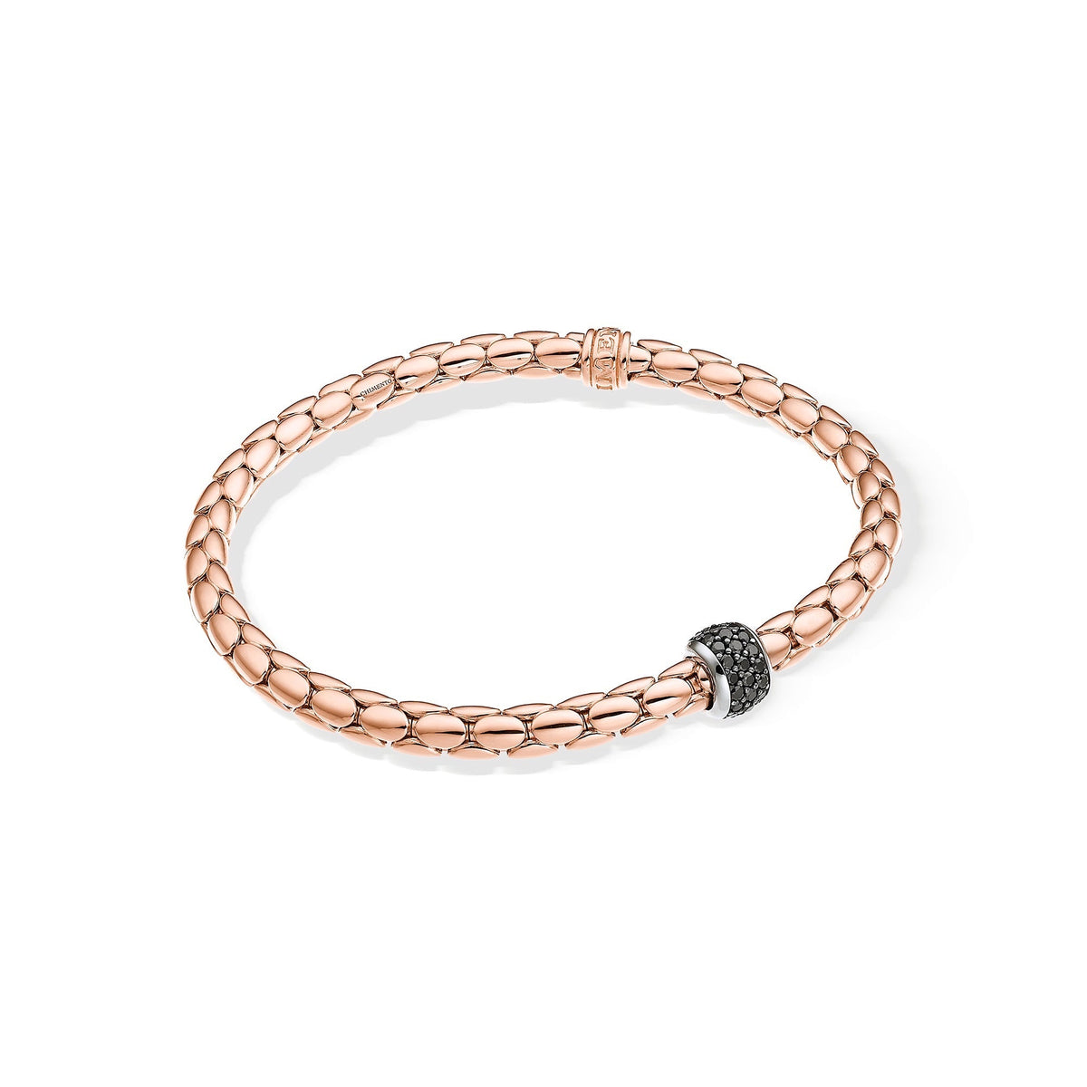 Chimento Stretch Gold flexible bracelet with diamonds 1B00930BNT