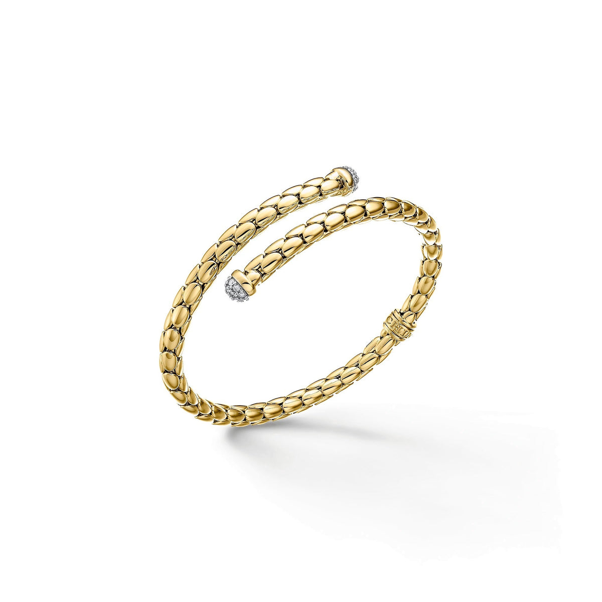 Chimento Stretch Gold flexible bracelet with diamonds 1B00931BB1