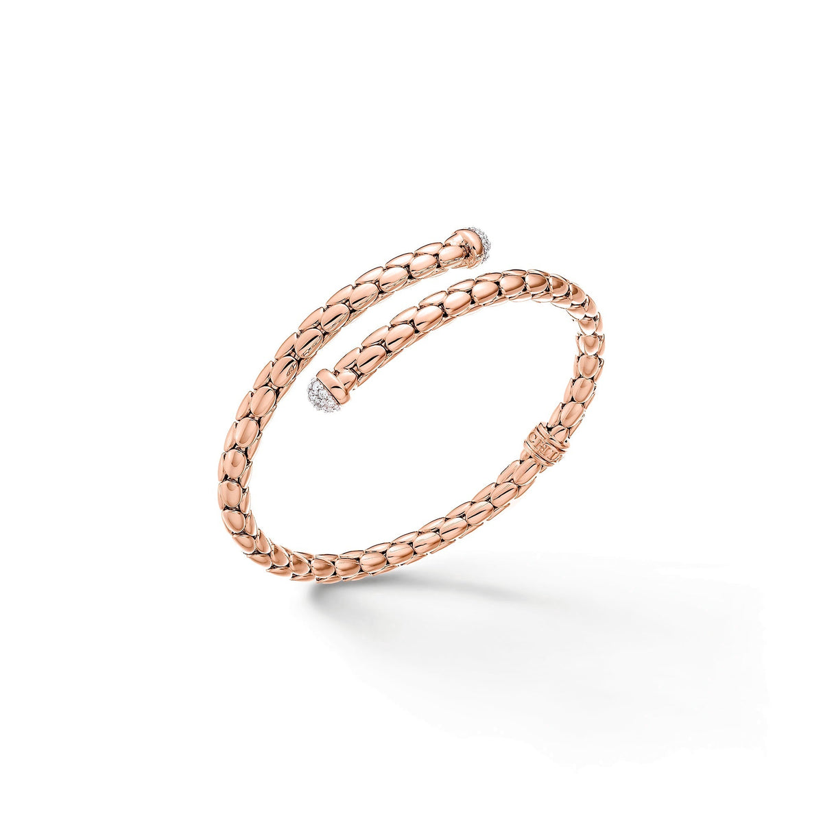 Chimento Stretch Gold flexible bracelet with diamonds 1B00931BB6