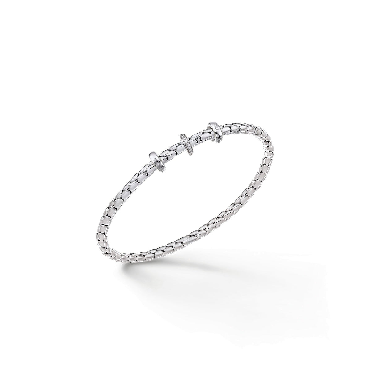 Chimento Stretch Gold flexible bracelet with diamonds 1B00955B15
