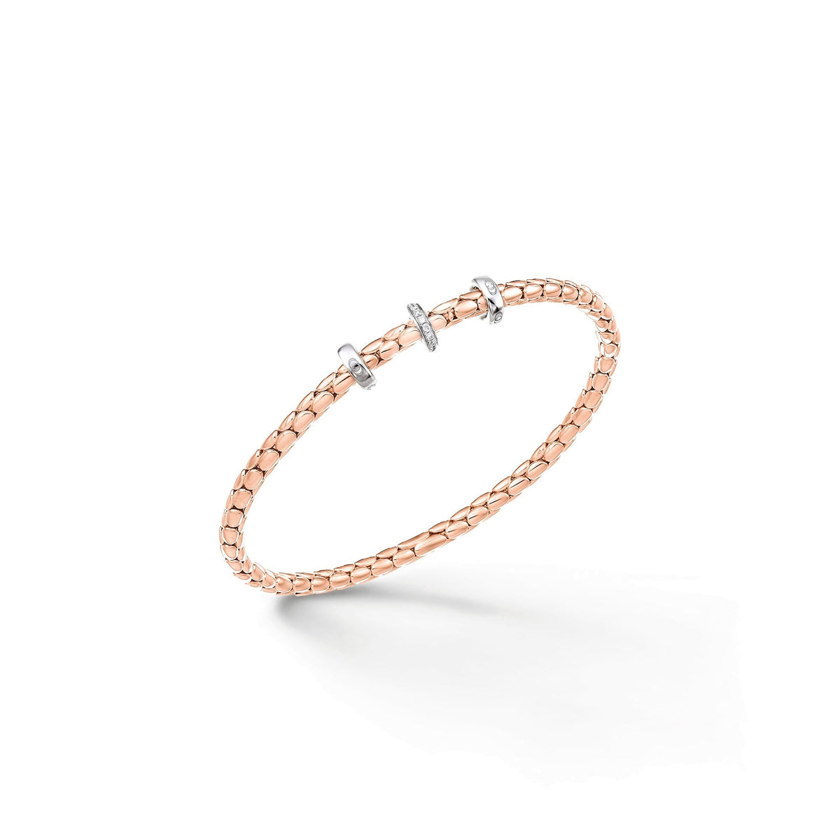 Chimento Stretch Gold flexible bracelet with diamonds 1B00955B1T