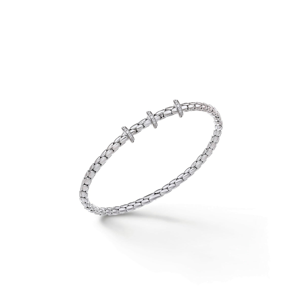 Chimento Stretch Gold flexible bracelet with diamonds 1B00955BB5