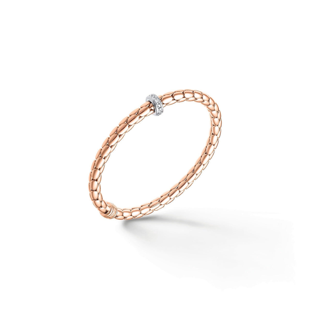 Chimento Stretch Gold flexible bracelet with diamonds 1B00957B1T