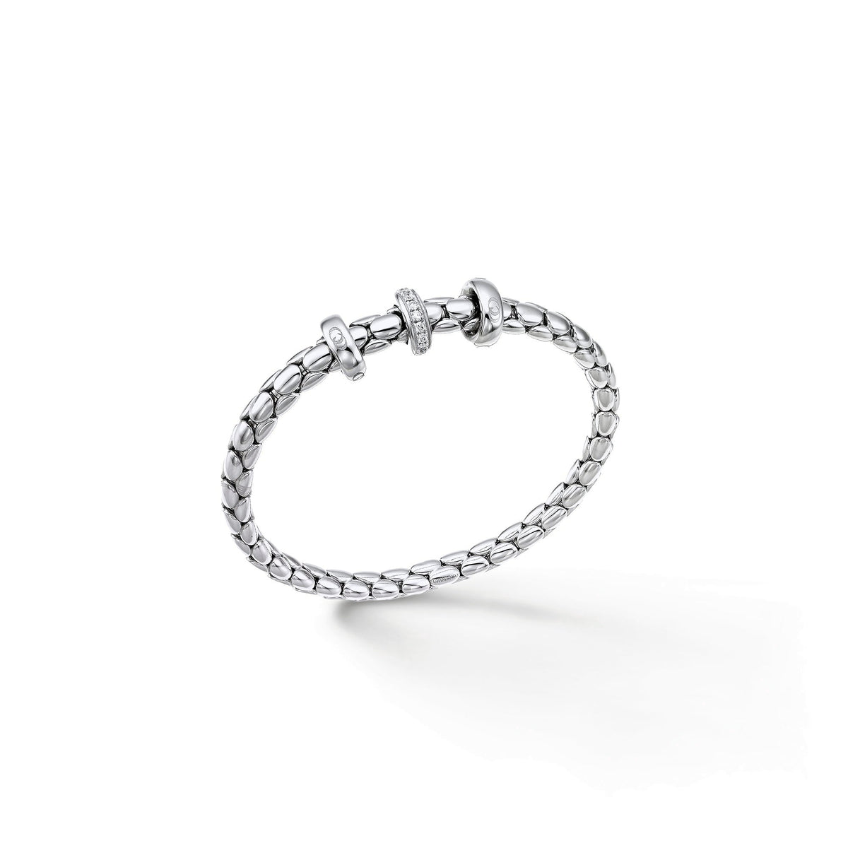 Chimento Stretch Gold flexible bracelet with diamonds 1B00958B15