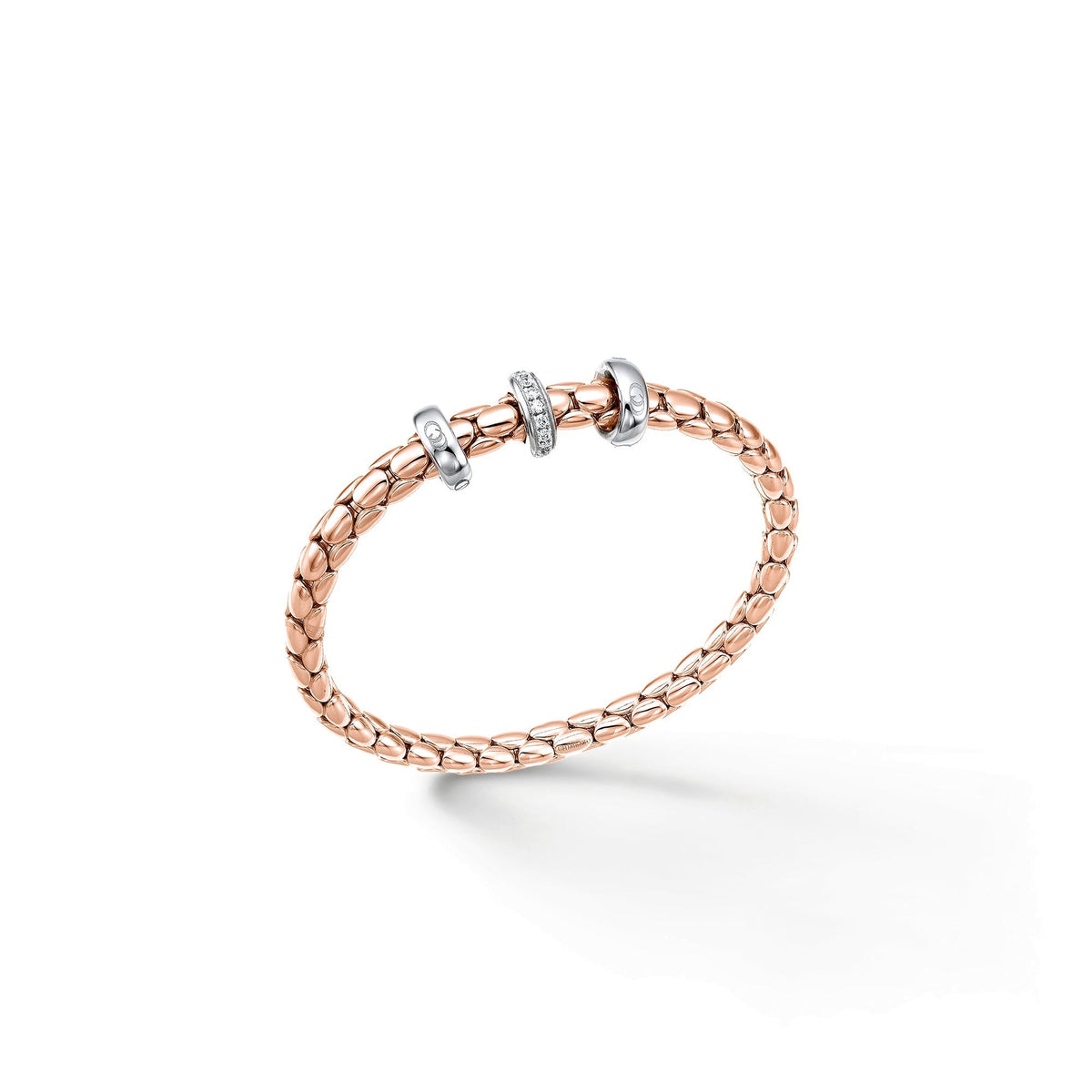 Chimento Stretch Gold flexible bracelet with diamonds 1B00958B1T