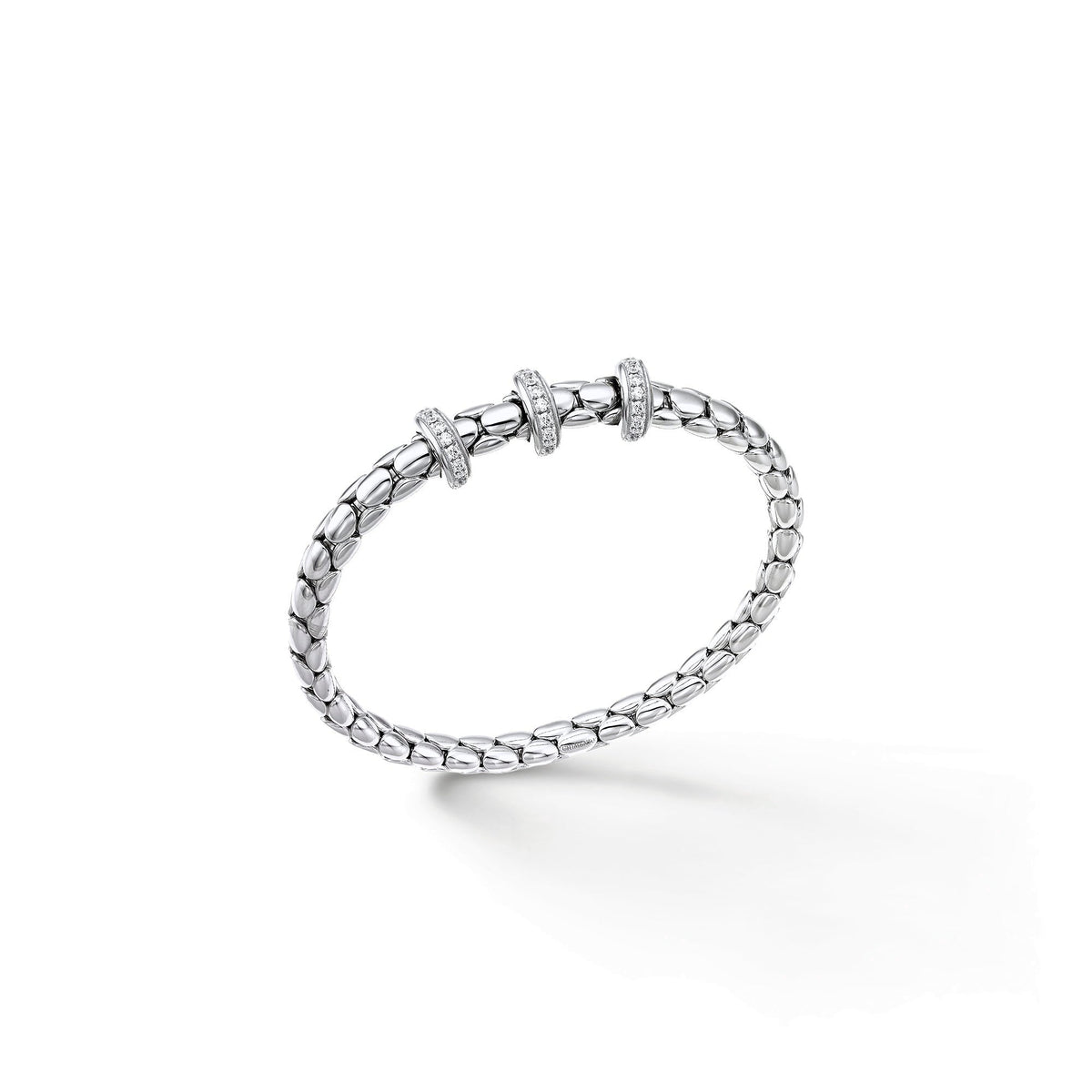 Chimento Stretch Gold flexible bracelet with diamonds 1B00958BB5